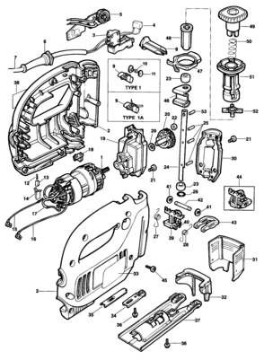 Part Location Diagram of 847709 Black and Decker Spring